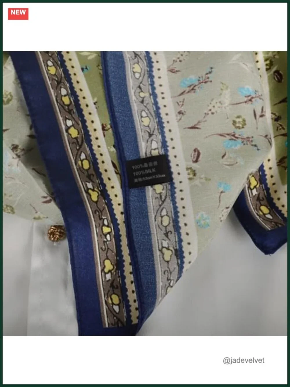 100% Mulberry Silk Neck Scarf 21